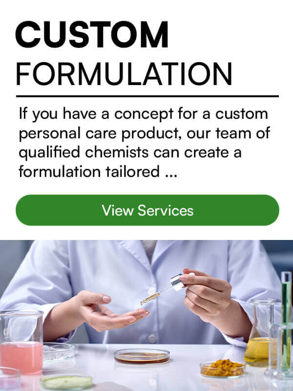 cosmetics custom formulation