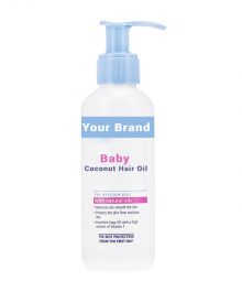 Private Label Coconut Baby Hair Oil