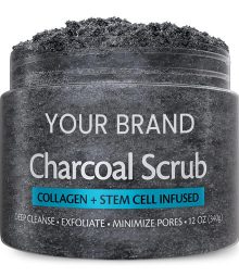Private Label Coconut Charcoal Body Scrub Manufacturer