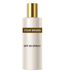 Private Label SPF 80 Spray Manufacturer